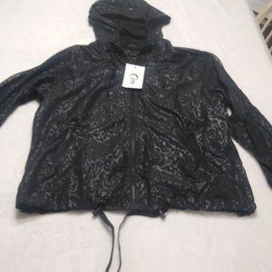 Zyia Woman's Black Bomber Jacket size large
